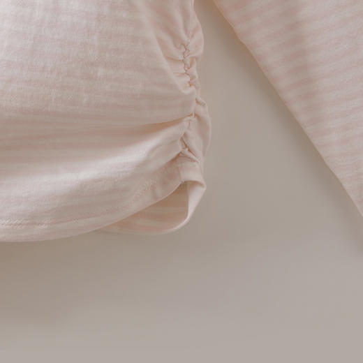 马克珍妮缤纷条纹女童抽褶连帽T恤2026年春装新款560159 商品图4