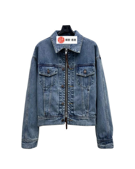 女款拉链牛仔外套la008 商品图0