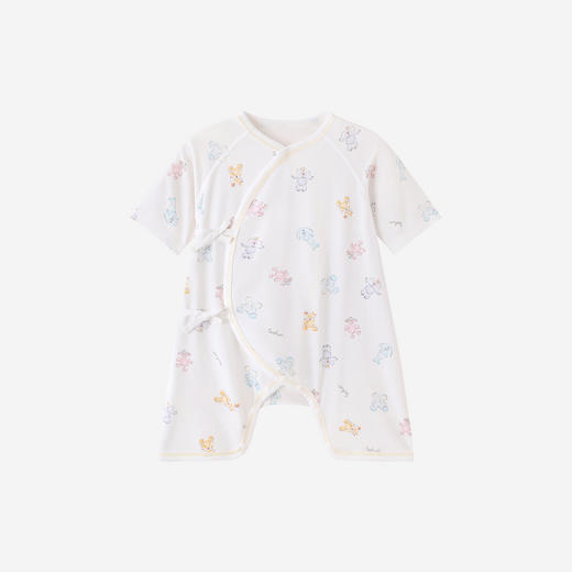 【商场同款】英氏婴儿连体衣宝宝夏季短袖哈衣防螨抗菌家居睡衣 商品图4
