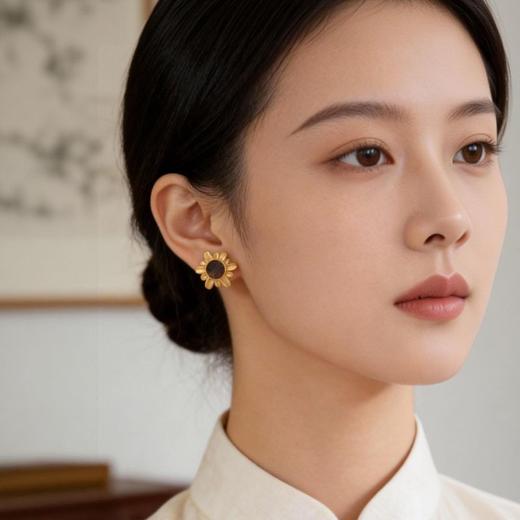 太阳花丨天然芽庄白奇楠包金饰品 沉水级丨合集 商品图1