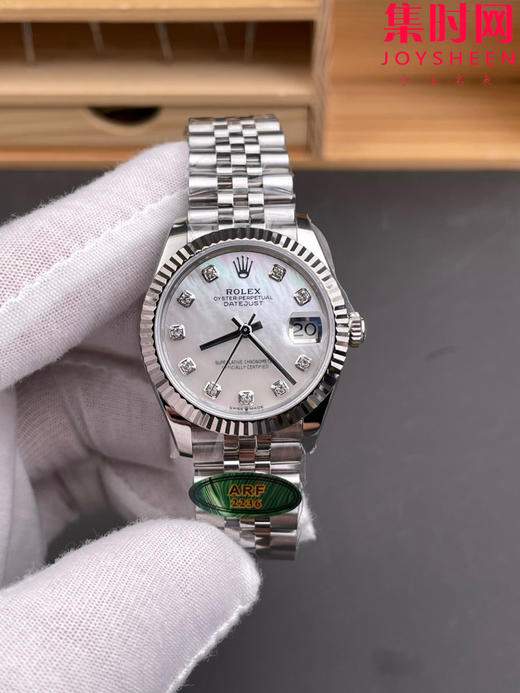 细节决定成败—新款劳力士 ARF日志型系列31mm ARF日志31女款 蚝式日志型 贝母钻面 女士腕表 商品图0