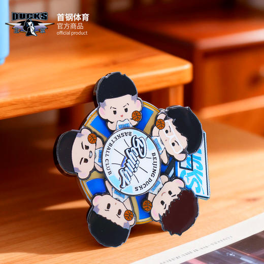 【官方正版】北京首钢 | 卡通球员旋转冰箱贴创意周边礼物男篮 商品图3