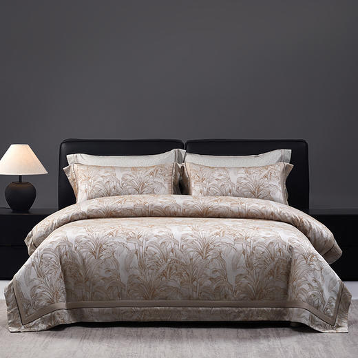 多喜爱 经典系列厚织提花新绒棉 宫玺典藏系列A面60S厚织提花B面50S天丝棉【刺绣】【拼接工艺】【礼盒包装】 商品图5