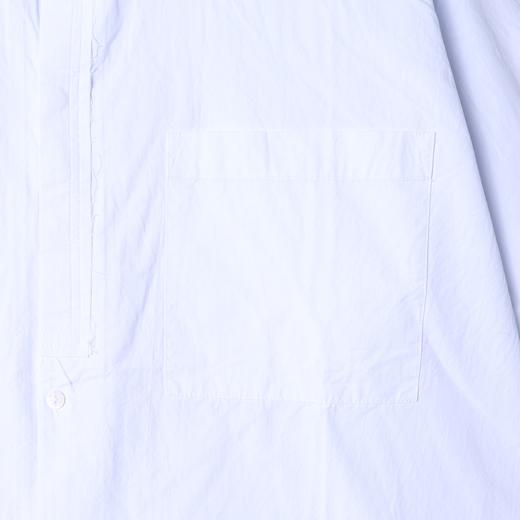 SDSA男士春夏新款痞帅男装时尚简约螺纹拼接毛边衬衫百搭宽松衬衣 商品图2