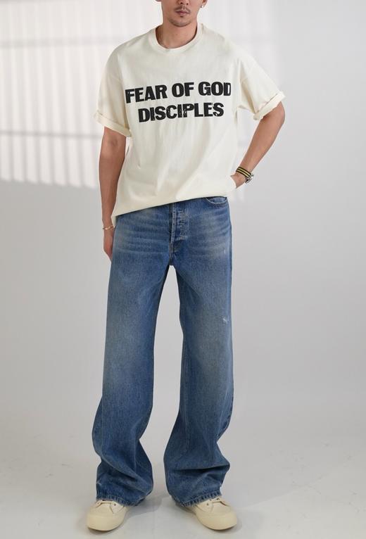 男款破损牛仔裤长裤la001 商品图3