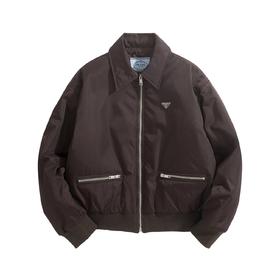 女款尼龙廓形短夹克外套zo020