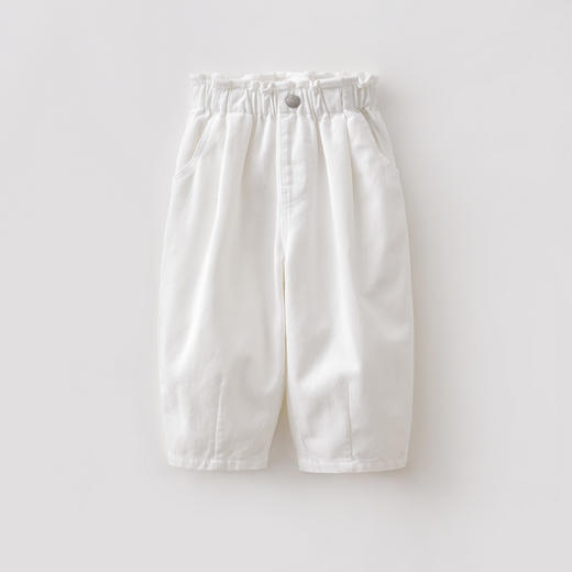 马克珍妮爱心满满女童纯棉牛仔萝卜裤2026年春装新款560096 商品图2