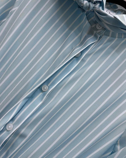 女款腰带条纹连衣裙la010 商品图2