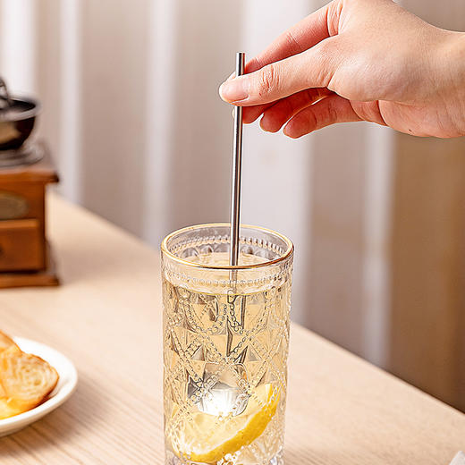 摩登主妇吸管咖啡勺304不锈钢搅拌勺长柄精致小勺子搅拌棒蜂蜜勺 商品图4