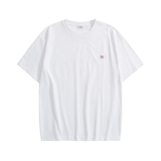 中性款刺绣棉质短袖T恤ba008 商品图0