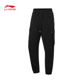 李宁反伍BADFIVE男子束脚宽松卫裤AKLW011