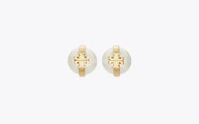 TORY BURCH 耳环女  180857-100-F 浅黄铜色.