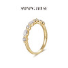 ShiningHouse[培育] 18k金钻石戒指 圆钻形橄榄形人工真钻人造钻石K金戒指排钻戒指时尚钻石戒指悦己送礼臻选【此商品不支持7天无理由退货退款】预计3日发货 商品缩略图2