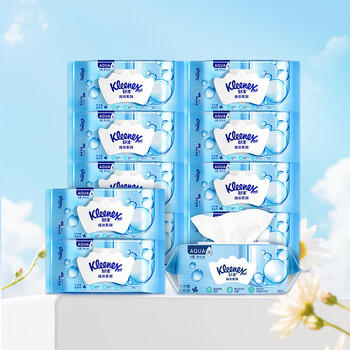 舒洁（Kleenex）纯水湿厕纸80抽*10包 (800抽)清洁湿纸巾私处清洁EDI纯水 /家庭清洁/纸品 /清洁纸品 /湿厕纸 商品图4