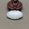 精品！新疆和田玉且末料羊脂玉大气如意平安锁 126-4 商品缩略图0