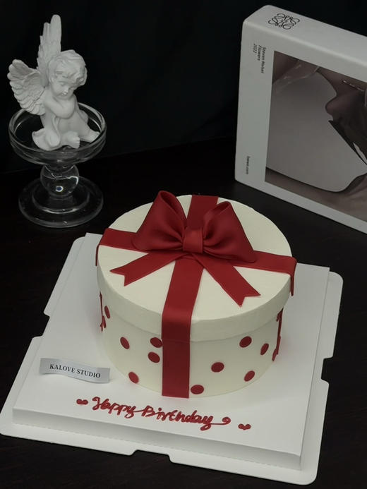 蝴蝶结礼物盒女生女孩蛋糕 商品图0