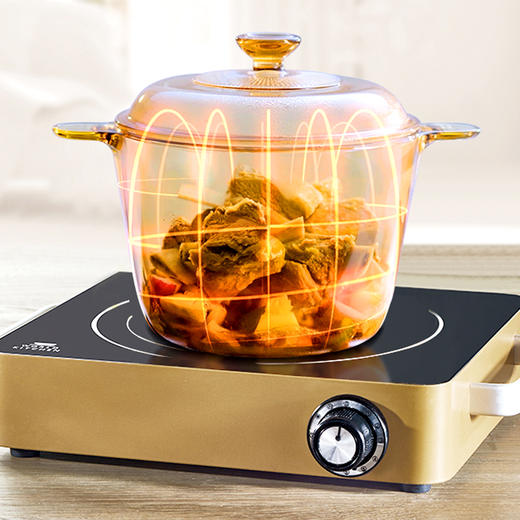 康宁晶彩生活16件组（3.5L晶彩深锅+晶尊饭碗8+小盘2+大盘2+硅胶3件套） 商品图7