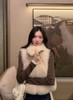 【GZ】无忧购【鸿运当“红”】短款仿狐狸毛毛外套女韩系气质设计感马甲无袖上衣5528（截单后3-5天发货） 商品缩略图3