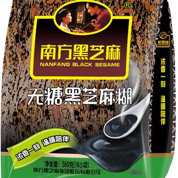 南方黑芝麻  无糖黑芝麻糊 560g 即食 营养早餐【新老包装随机发货】 /水饮冲调 /冲饮谷物 /芝麻糊 商品图1
