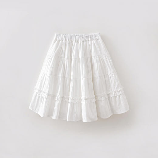 马克珍妮田园少女 女童纯棉荷叶边半裙2026年春装新款560167 商品图3