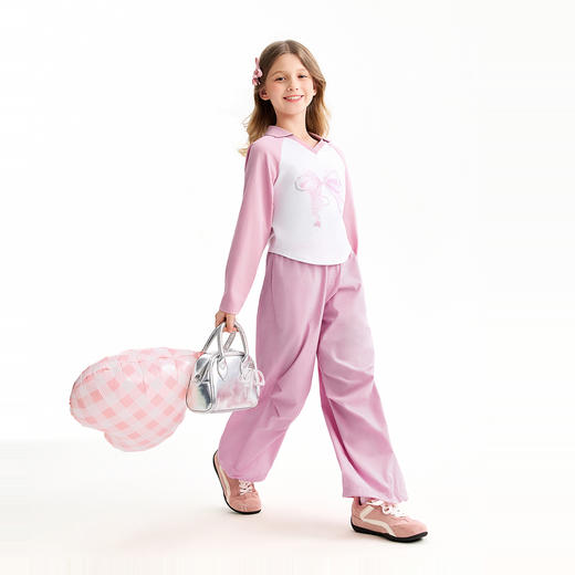 【实体店同款】女童翻领针织衫春季新款安奈儿童装AG611078 商品图5