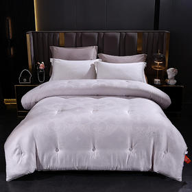 欧式丝韵提花被【"悠梦嘉居YB15108欧式丝韵提花被 200*230CM3500克 宫廷紫韵A面静享丝滑，B版贴肤实用天丝棉大版提花面料，宫廷紫韵"】