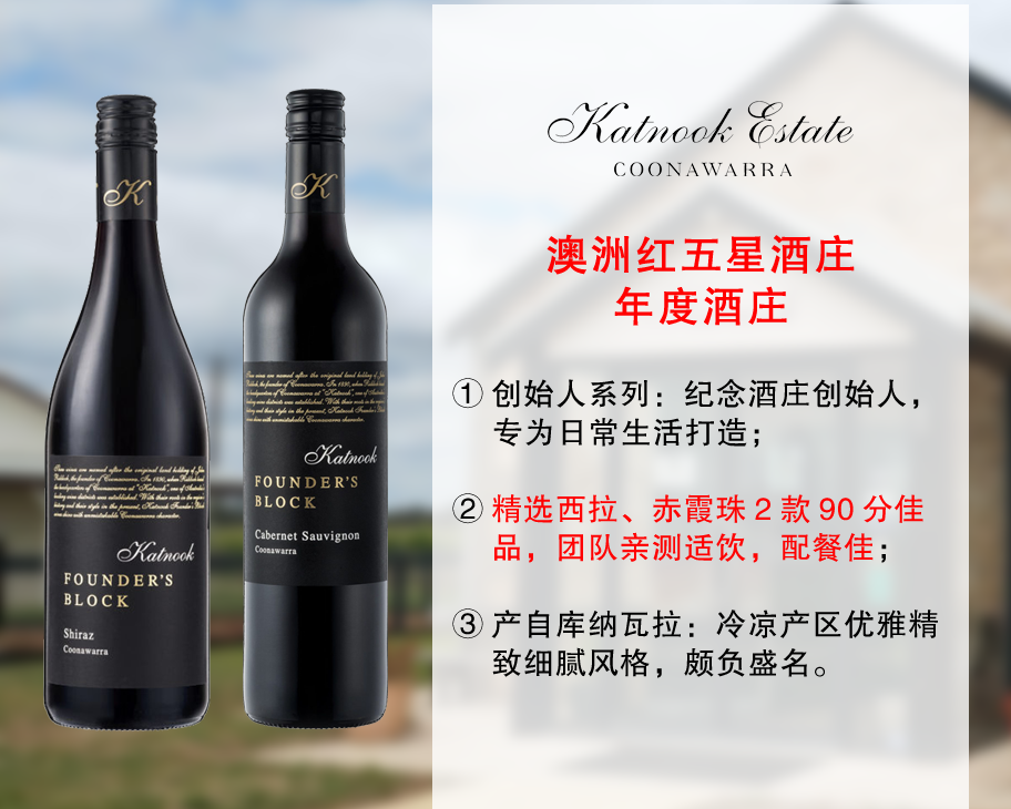 【亏本清仓，整箱更优惠】澳洲红五星名庄：【2款可选】凯诺酒庄创始人系列干红（2016年）