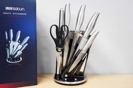SACON帅康400系列30cm淬火全刃锋利不锈钢厨房多功能刀具 商品图4