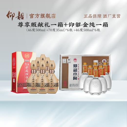 【献礼金纯组合装】仰韶彩陶坊尊享献礼 一箱 +小陶金纯一箱   到手整整两箱酒 口粮酒组合 商品图0