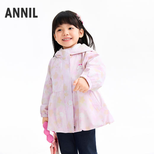 【实体店同款】女童连帽外套春季新款安奈儿童装XG615057 商品图1