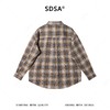 SDSA男士春夏新款痞帅男装港风工艺款菱形格衬衫款外套百搭时尚 商品缩略图4
