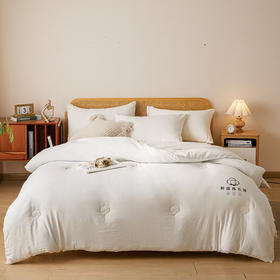 新疆原棉棉花被【悠梦嘉居新疆原棉棉花被原本色，水洗棉面料 棉花填充秋冬双人被3000克200*230，原本色】