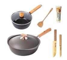 神田 臻钛系列蝶翼锅奶锅和钛金系列刀具组合-S 商品图0