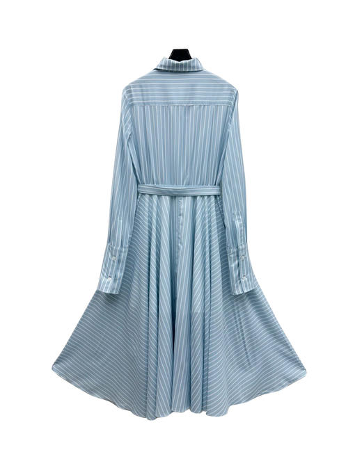 女款腰带条纹连衣裙la010 商品图1