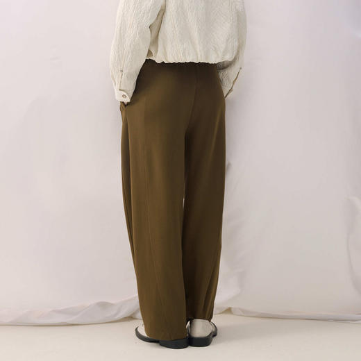 谜底休闲裤长裤2026春季新品松紧腰显瘦显高百搭裤子女261MK0070 商品图2