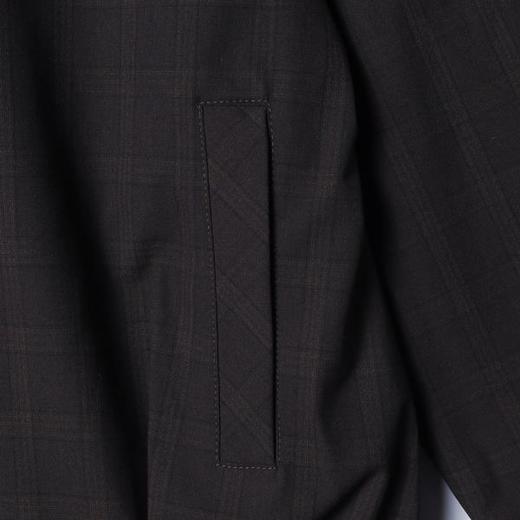 266068SDSA男士春夏新款痞帅男装复古老钱风格纹拉链翻领夹克外套百搭 商品图5