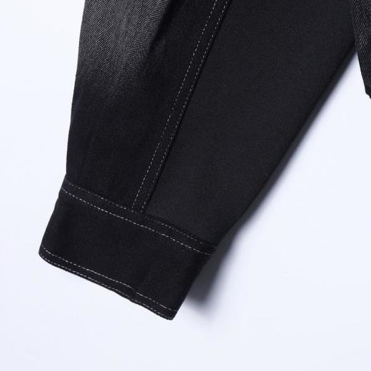 56017SDSA春夏新款痞帅男装韩版潮牌磨白拼接拉链连帽夹克外套百搭时尚 商品图4