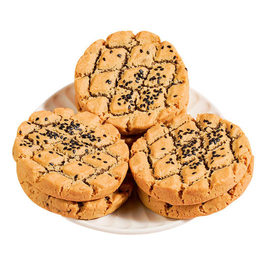 【山药核桃夹心桃酥】0蔗糖 山药核桃黑芝麻，带心的桃酥更好吃！新老包装随机发货 商品图4