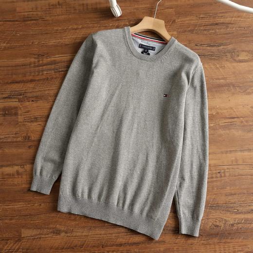 跨年售后 汤米秋冬季男士纯棉圆领打底衫毛衣线衣 tuo 340339 商品图5