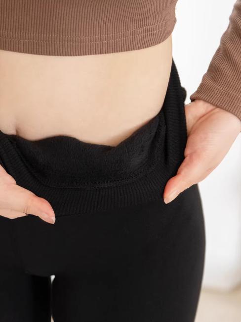 TL1457厚木370D相当里起毛加绒暖秋冬加厚十分打底裤臀部加裆 商品图2