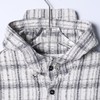 26736SDSA男士秋冬新款痞帅男装韩版撞色格子连帽衬衫外套百搭休闲衬衣 商品缩略图2