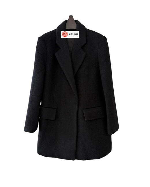 女款羊毛廓形西装外套大衣he 商品图0