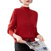 雀说妈妈本命年毛衣半高领打底衫女装内搭针织上衣ALW1896 商品缩略图4