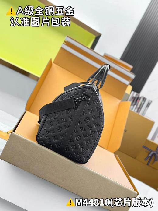 驴家 keepall 50 BANDOULIÈRE旅行袋 黑色压花 M44810（JPH） 商品图5