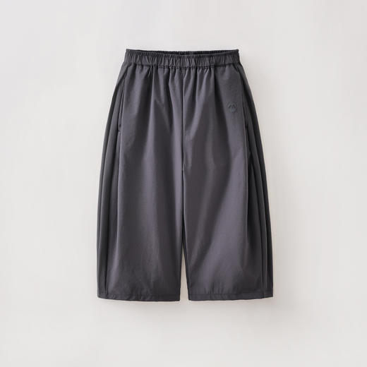 【吸湿速干】马克珍妮元气日常女童压褶速干阔腿裤2026年春装新款560251 商品图3