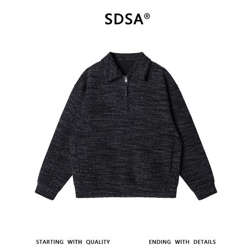 36255SDSA男士秋冬新款痞帅男装潮牌休闲半拉链翻领卫衣百搭宽松上衣 商品图1