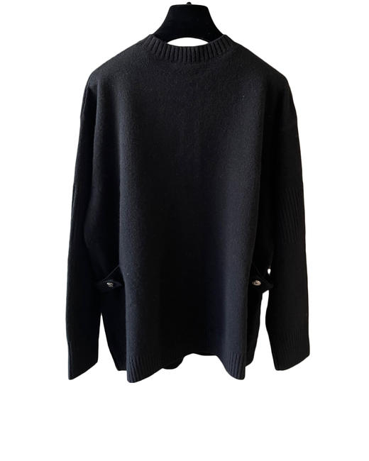 女款N5扣长款针织开衫毛衣he025 商品图1