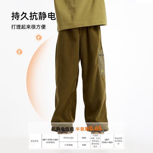 2026年冬季新款轻量摇粒绒阔腿裤 商品图1