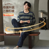 【L-3XL】【猫人】男士条纹半边绒家居服套装 商品缩略图2