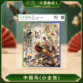 【中国邮政】2008年4T中国鸟邮票小全张片材封装版（信泰评级）